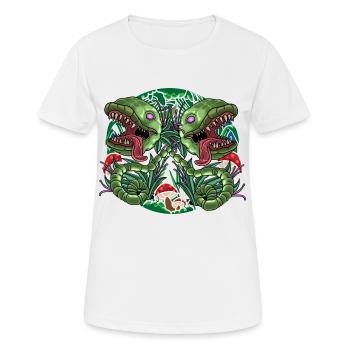 Carnivorous Plant Gardener Gift - Women's Breathable T-Shirt - white - Front - AI Model Female 172 dark (172cm)