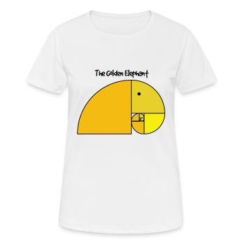 Fibonacci Elephant - Goldener Schnitt Elefant - Frauen T-Shirt atmungsaktiv - Weiß - Vorne - AI Model Female 172 dark (172cm)