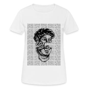 Dark Academia Aesthetic David Michelangelo - Women's Breathable T-Shirt - white - Front - AI Model Female 172 dark (172cm)