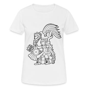 Huitzilopochtli Aztèque Dieu Aztèque Mythologie Maya - T-shirt respirant Femme - blanc - Devant - AI Model Female 172 dark (172cm)