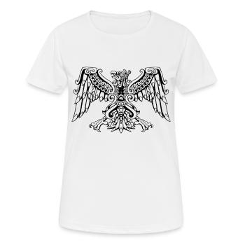 Aztec Eagle Mexican Eagle Maya - Women's Breathable T-Shirt - white - Front - AI Model Female 172 dark (172cm)