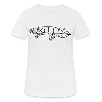 Quetzalcoatl Axolotl Aztèques Maya Ancien Inca Gesc - T-shirt respirant Femme - blanc - Devant - AI Model Female 172 dark (172cm)