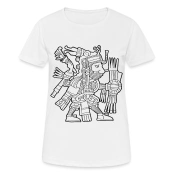 Mixcoatl Aztèque Dieu Nuage Serpent Maya Inka Tolt - T-shirt respirant Femme - blanc - Devant - AI Model Female 172 dark (172cm)