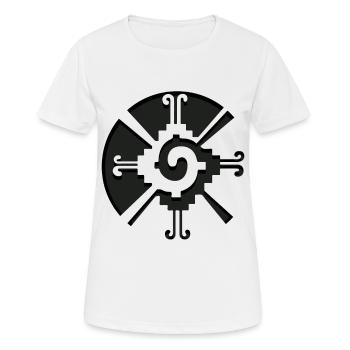 Hunab Ku Ometeotl Aztèques Maya Inca Toltèques - T-shirt respirant Femme - blanc - Devant - AI Model Female 172 dark (172cm)