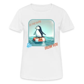 so far away from you - T-shirt respirant Femme - blanc - Devant - AI Model Female 172 dark (172cm)