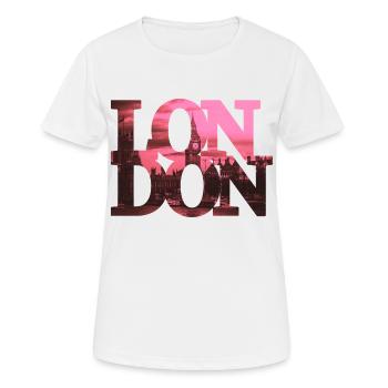 LONDON - Women's Breathable T-Shirt - white - Front - AI Model Female 172 dark (172cm)