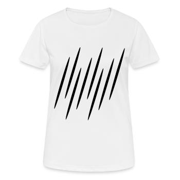 Little black stripes - Women's Breathable T-Shirt - white - Front - AI Model Female 172 dark (172cm)