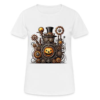 Machine d’Halloween - T-shirt respirant Femme - blanc - Devant - AI Model Female 172 dark (172cm)