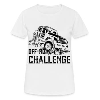 Tout-terrain tout-terrain à traction intégrale à traction intégrale véhicule hors route - T-shirt respirant Femme - blanc - Devant - AI Model Female 172 dark (172cm)