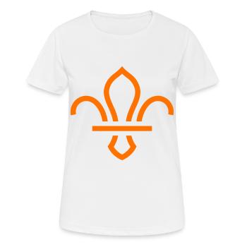 fleur de lis - Women's Breathable T-Shirt - white - Front - AI Model Female 172 dark (172cm)