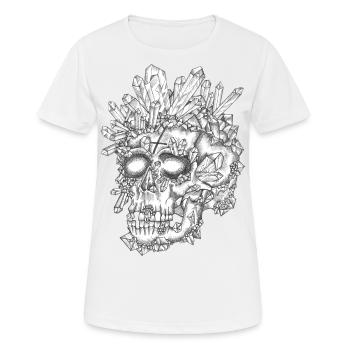 le Crane de Cristal - T-shirt respirant Femme - blanc - Devant - AI Model Female 172 dark (172cm)