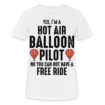 Montgolfière Montgolfière Pilote de montgolfière - T-shirt respirant Femme - blanc - Devant - AI Model Female 172 dark (172cm)