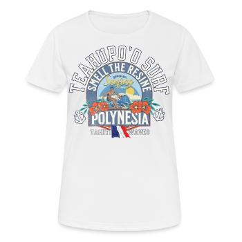 Teahupoo Surf Polynesia - Women's Breathable T-Shirt - white - Front - AI Model Female 172 dark (172cm)