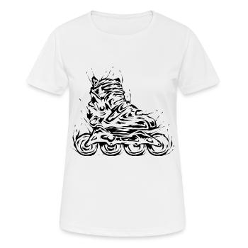 Inline - T-shirt respirant Femme - blanc - Devant - AI Model Female 172 dark (172cm)