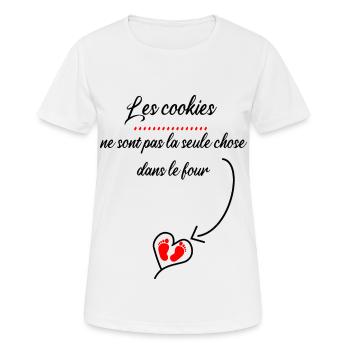Announce pregnancy - Women's Breathable T-Shirt - white - Front - AI Model Female 172 dark (172cm)