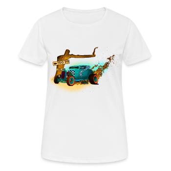 Hot Rod Swamp Brothers - T-shirt respirant Femme - blanc - Devant - AI Model Female 172 dark (172cm)