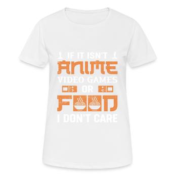 Anime und Gamer Design für jeden Game Liebhaber - Frauen T-Shirt atmungsaktiv - Weiß - Vorne - AI Model Female 172 dark (172cm)