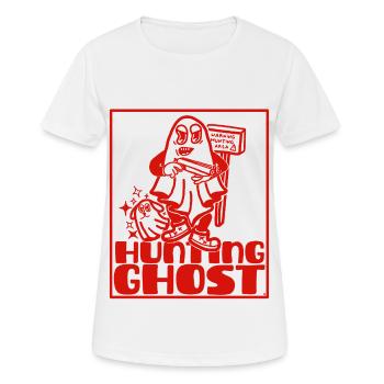 Geisterjäger statt Spuk - Frauen T-Shirt atmungsaktiv - Weiß - Vorne - AI Model Female 172 dark (172cm)