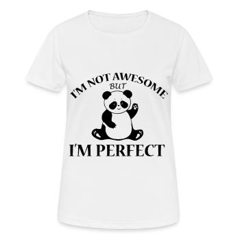 panda drôle sort cadeau shirt - T-shirt respirant Femme - blanc - Devant - AI Model Female 172 dark (172cm)