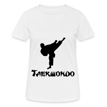 taek won do gift shirt - Women's Breathable T-Shirt - white - Front - AI Model Female 172 dark (172cm)