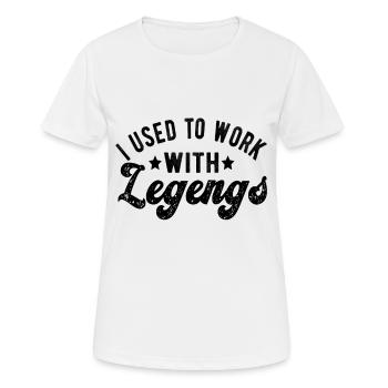 Cadeaux d’adieu collègues Changement d’emploi - T-shirt respirant Femme - blanc - Devant - AI Model Female 172 dark (172cm)