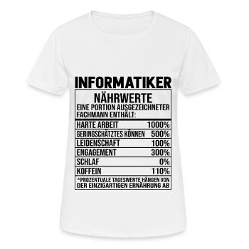 Programmierer Informatiker Informatik - Frauen T-Shirt atmungsaktiv - Weiß - Vorne - AI Model Female 172 dark (172cm)