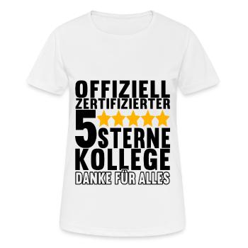 Abschiedsgeschenk Kollegen Jobwechsel - Frauen T-Shirt atmungsaktiv - Weiß - Vorne - AI Model Female 172 dark (172cm)