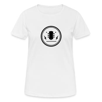 Guitare - guitare - T-shirt respirant Femme - blanc - Devant - AI Model Female 172 dark (172cm)