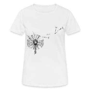 Pissenlit - T-shirt respirant Femme - blanc - Devant - AI Model Female 172 dark (172cm)