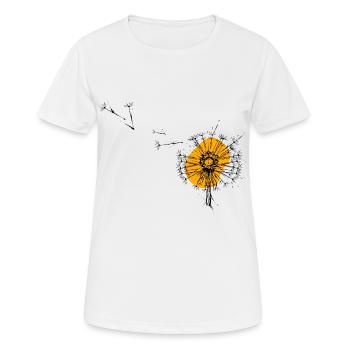 Pissenlit - T-shirt respirant Femme - blanc - Devant - AI Model Female 172 dark (172cm)