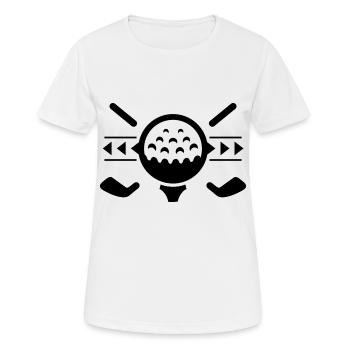 Golf - Golf Club / Sport - Elite - Women's Breathable T-Shirt - white - Front - AI Model Female 172 dark (172cm)