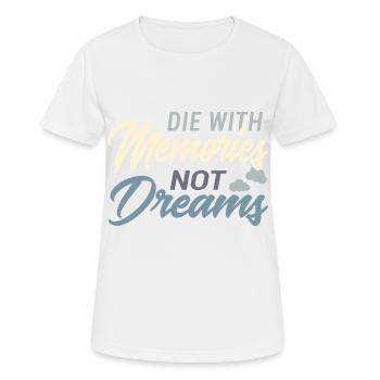 Le rêve avec des souvenirs - Cadeau de la Saint-Valentin - T-shirt respirant Femme - blanc - Devant - AI Model Female 172 dark (172cm)
