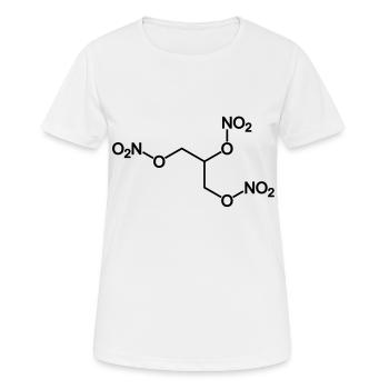 dynamite (nitroglycérine) - T-shirt respirant Femme - blanc - Devant - AI Model Female 172 dark (172cm)
