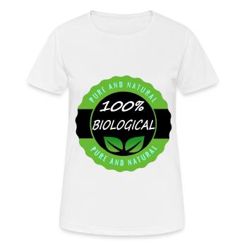 100% Bilogical Vegan - Women's Breathable T-Shirt - white - Front - AI Model Female 172 dark (172cm)