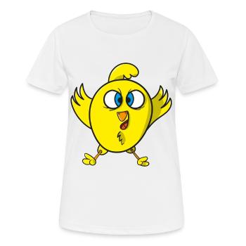 Birdie bird chick - Women's Breathable T-Shirt - white - Front - AI Model Female 172 dark (172cm)