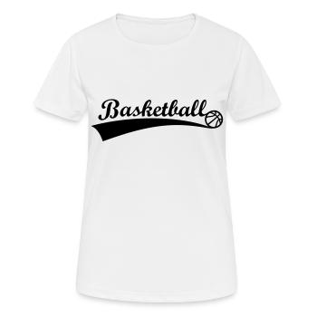 Basketball Basket - Women's Breathable T-Shirt - white - Front - AI Model Female 172 dark (172cm)