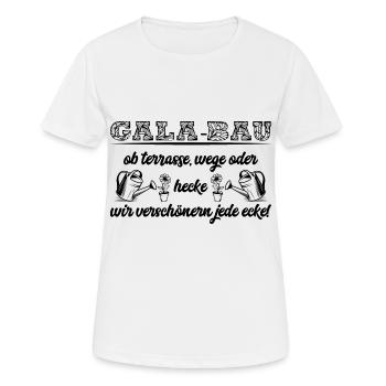Galabau Galabauer Landscape gardener Gardener - Women's Breathable T-Shirt - white - Front - AI Model Female 172 dark (172cm)