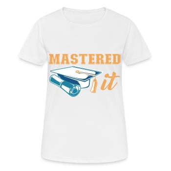 Master Diplôme d’études supérieures Master - T-shirt respirant Femme - blanc - Devant - AI Model Female 172 dark (172cm)