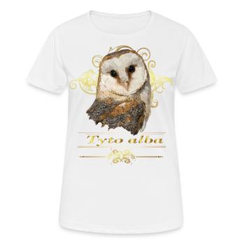 Hibou de cloche - T-shirt respirant Femme - blanc - Devant - AI Model Female 172 dark (172cm)