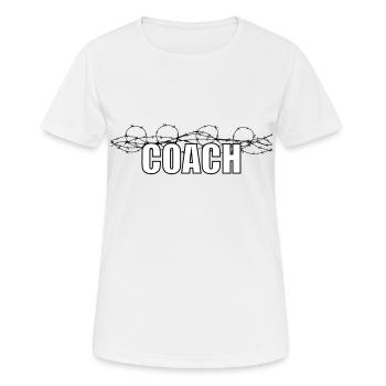 Coach - Women's Breathable T-Shirt - white - Front - AI Model Female 172 dark (172cm)