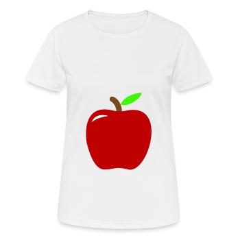 pomme - T-shirt respirant Femme - blanc - Devant - AI Model Female 172 dark (172cm)