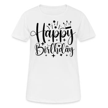 Birthday Queen 5 Happy Birthday - Women's Breathable T-Shirt - white - Front - AI Model Female 172 dark (172cm)