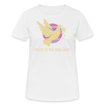 Peace is the only way against war - Women's Breathable T-Shirt - white - Front - AI Model Female 172 dark (172cm)
