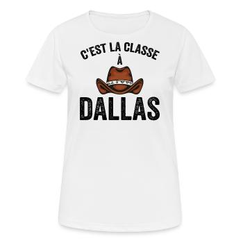 country, fan de country, musique country - T-shirt respirant Femme - blanc - Devant - AI Model Female 172 dark (172cm)