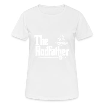 Fisherman Fishing Lover Father I Fishing Rod I - Frauen T-Shirt atmungsaktiv - Weiß - Vorne - AI Model Female 172 dark (172cm)