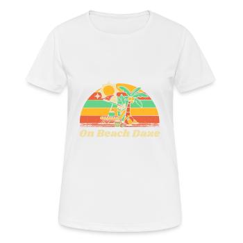 On Beach Daze Summer Trip Tropical Travel Ocean - Women's Breathable T-Shirt - white - Front - AI Model Female 172 dark (172cm)