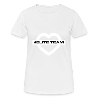Elite Team Heart Love - Women's Breathable T-Shirt - white - Front - AI Model Female 172 dark (172cm)