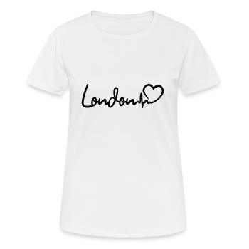 London Heartbeat - Women's Breathable T-Shirt - white - Front - AI Model Female 172 dark (172cm)