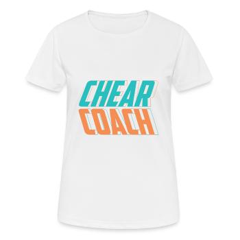 Cadeau d’entraîneur d’encouragement chorégraphe - T-shirt respirant Femme - blanc - Devant - AI Model Female 172 dark (172cm)