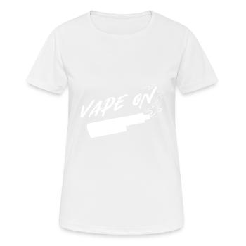 Einbirnen Vape-Verkäufer Gift - Frauen T-Shirt atmungsaktiv - Weiß - Vorne - AI Model Female 172 dark (172cm)